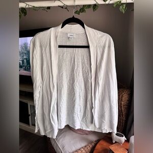 Old Navy White Open Front Cardigan Sweater Xtra Large Petite XLP